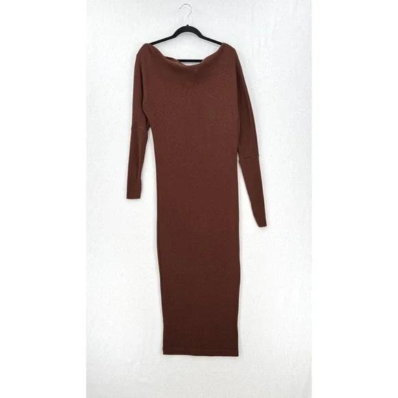 twist knit dress Gold Accent Twist Knit Cutout Sleeveless Dress Black / Medium